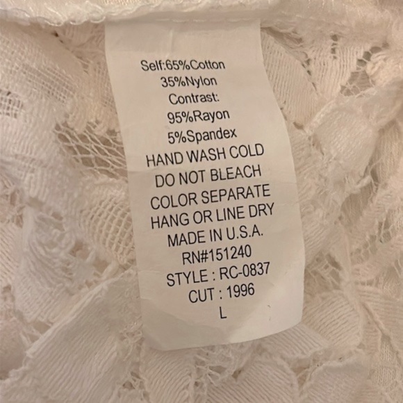 Rolla Coster Collection Lace Crop Halter | SIZE L - Picture 4 of 5